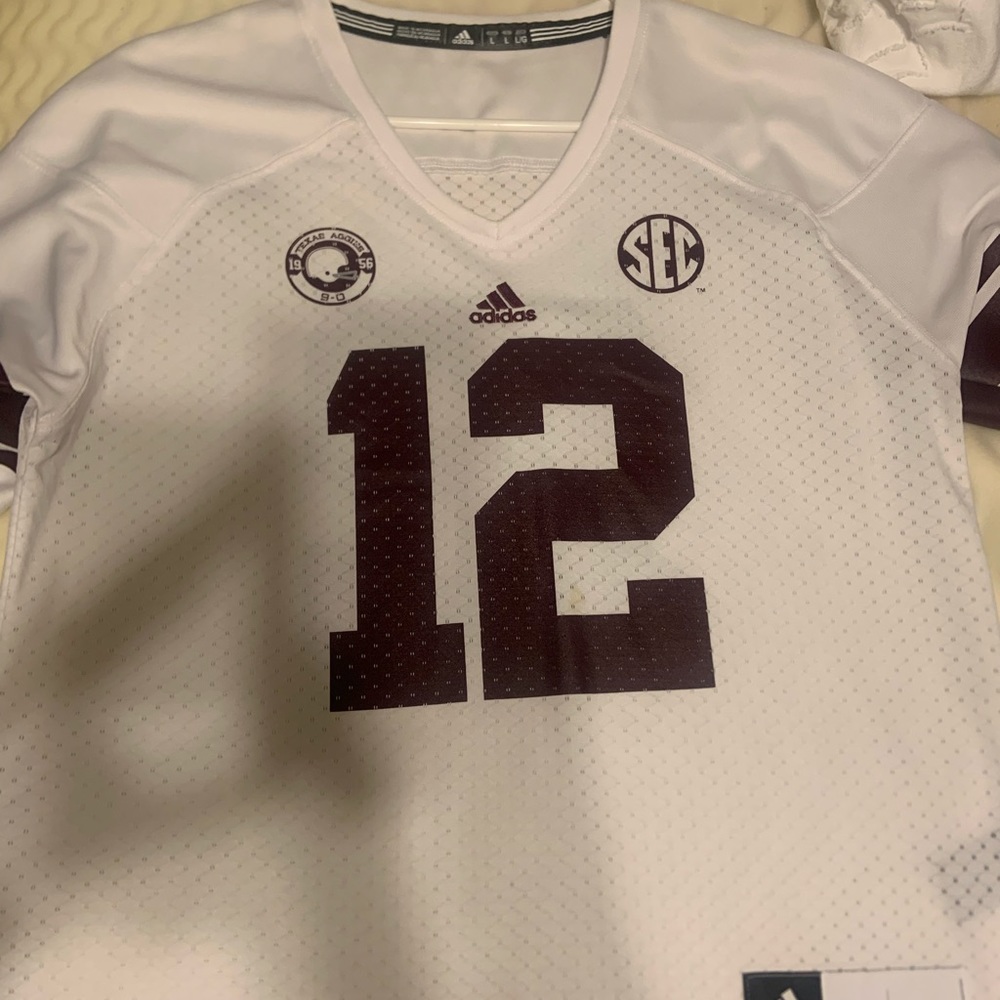 Texas A&M adidas jersey size L